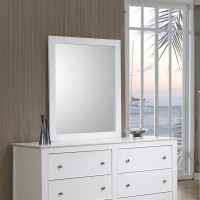 Coaster Furniture 400234 Selena Rectangular Dresser Mirror Buttermilk